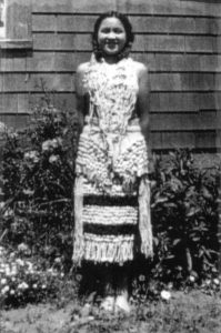 Girl in native American dress