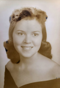 Archival school photo of an Native American woman